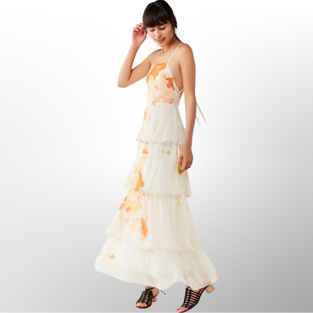 Urban Outfitters Tally Tiered Floral Maxi Dress - Picture 3 of 10